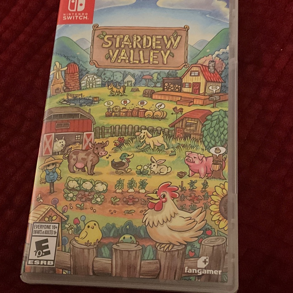 Nintendo Switch Stardew Valley Game with Colorful Cover